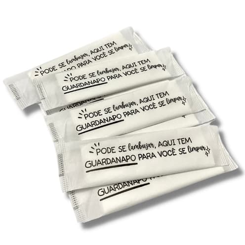 Guardanapo Sache 30x15cm c/2 Folhas Delivery Restaurante C/250 Un
