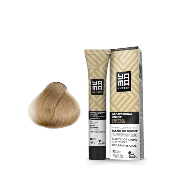 Coloração Yamá Expert 9.89 professional color nano infusion 60g - Matizador creme sem amônia -