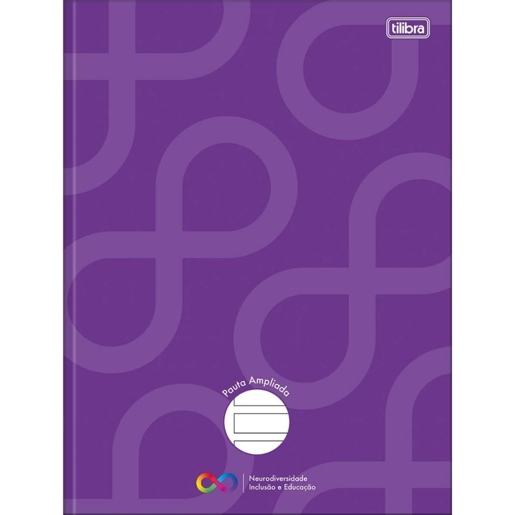 Caderno Pauta Ampliada Brochura Capa Dura Tilibra Neuro 80 Folhas