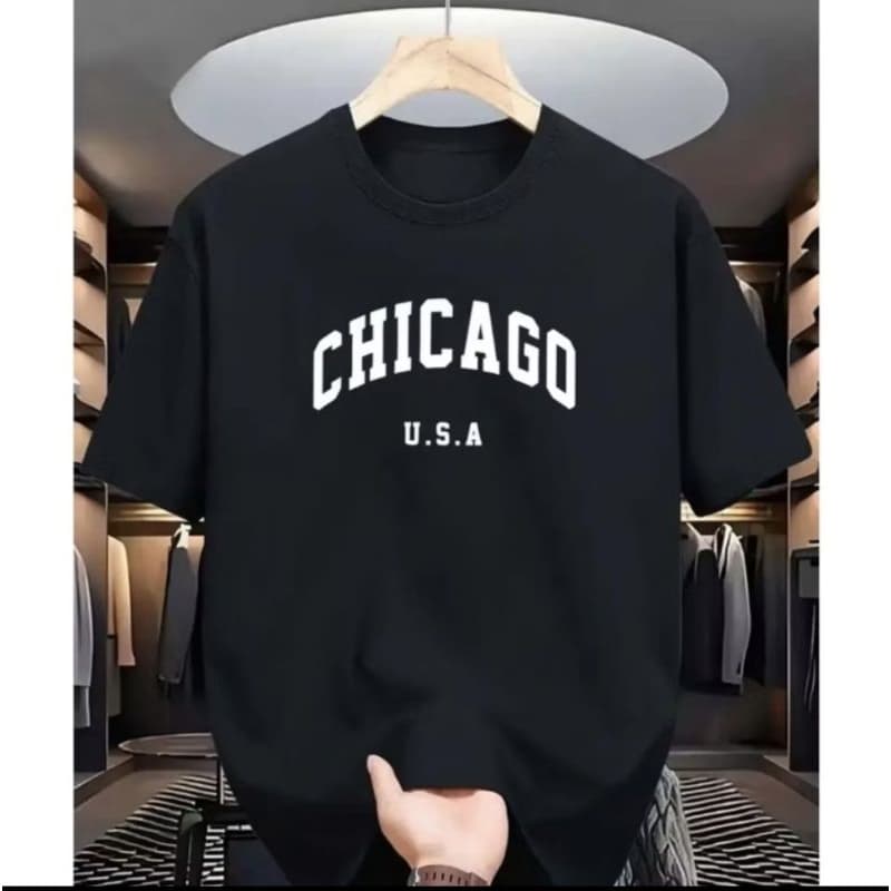 Camisa Chicago U.S.A Masculina Casual 100% Algodão Várias cores