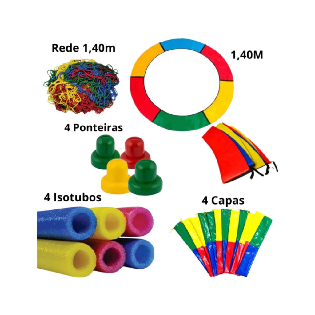 Protetores de Molas Para Cama Elástica + Acessórios - Ponteiras - Capa de Isotubos e Isotubos