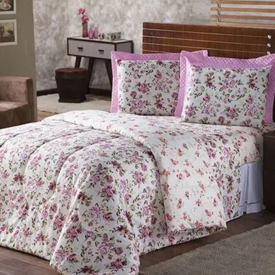 EDREDOM SOLTEIRO DUPLA FACE AVULSO ESTAMPADO (ESTAMPAS SORTIDAS)
