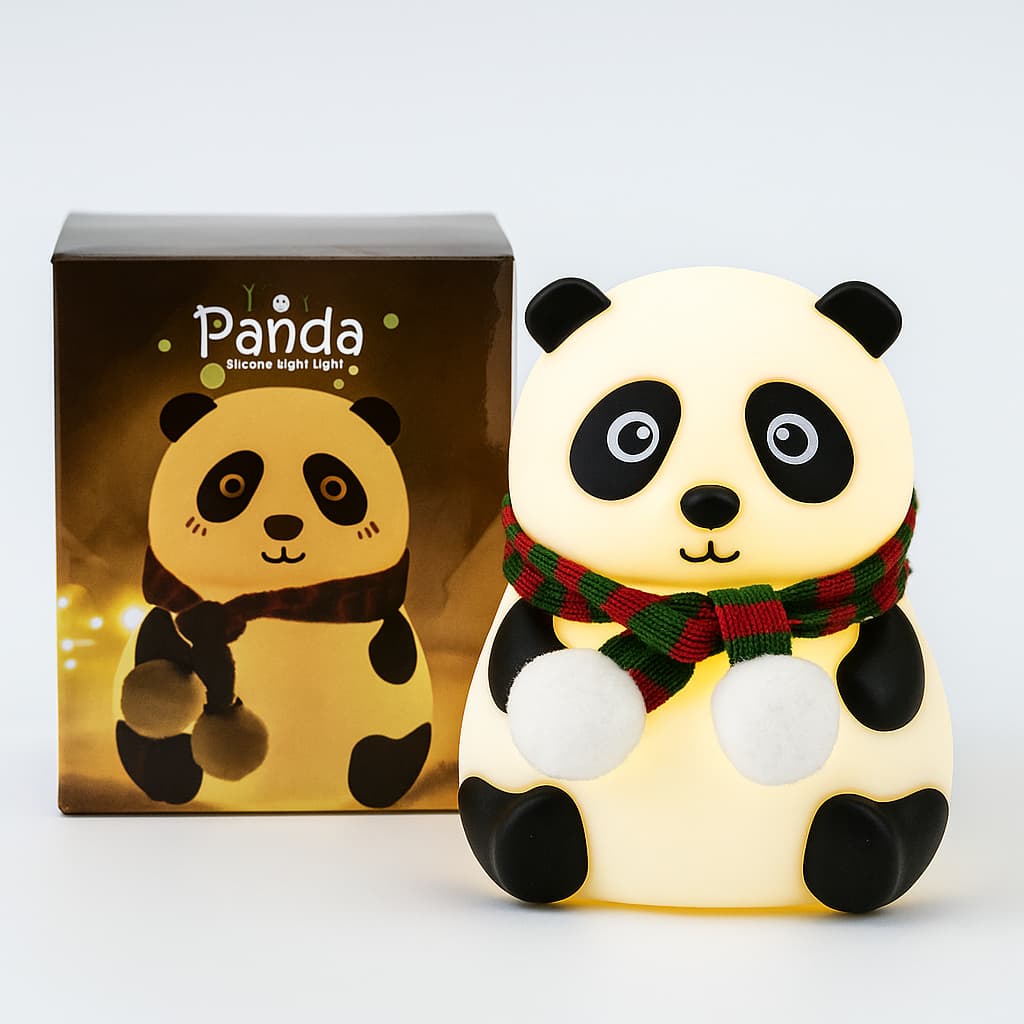 Luminária Urso Panda LED Touch  – Luz Quente Aconchegante, Presente super Fofo. Ideal para criança!s