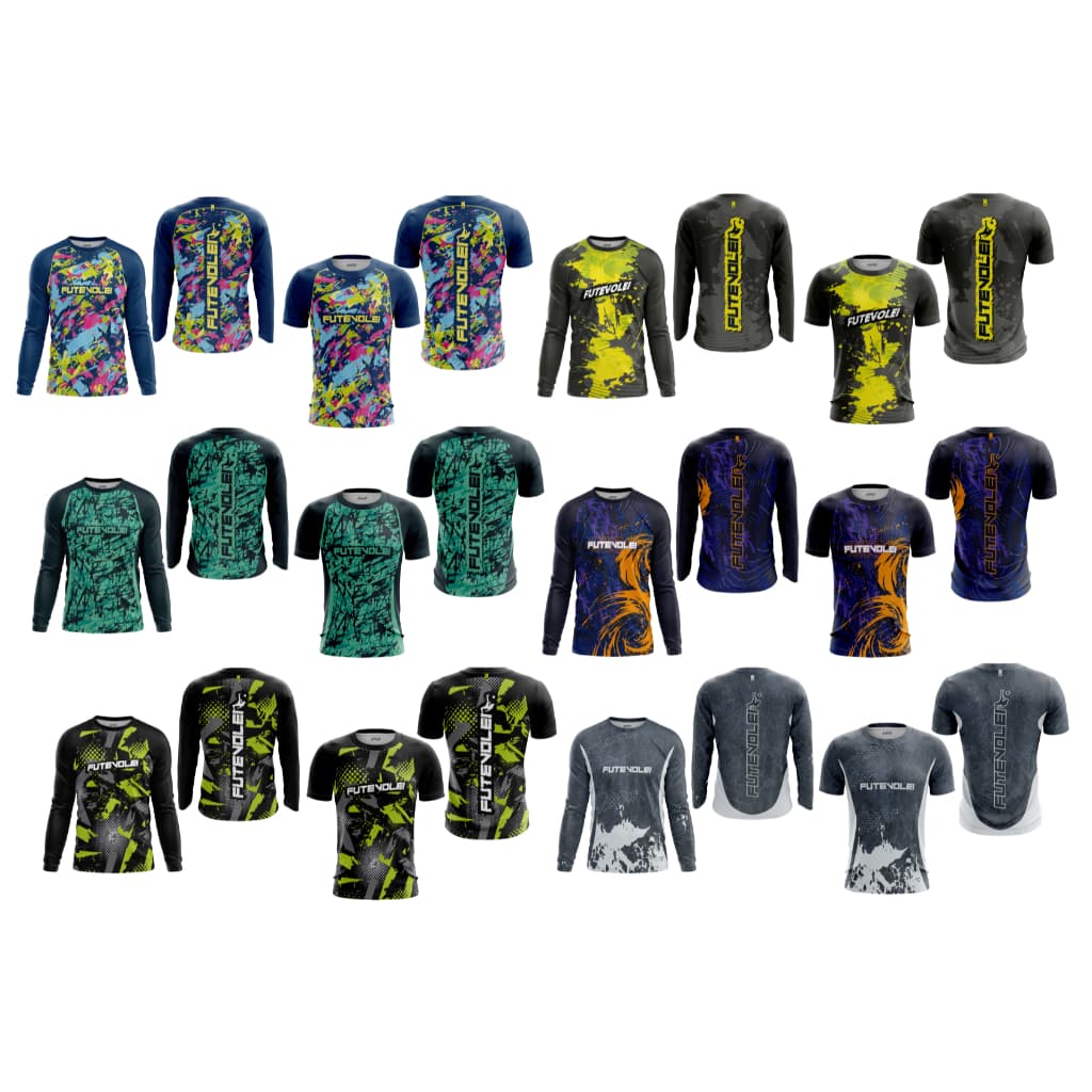 Camiseta Esportiva Futvôlei Masculina/Feminina Tecido Dry Fit Leve e Respirável, Camisa com Proteção UV50+