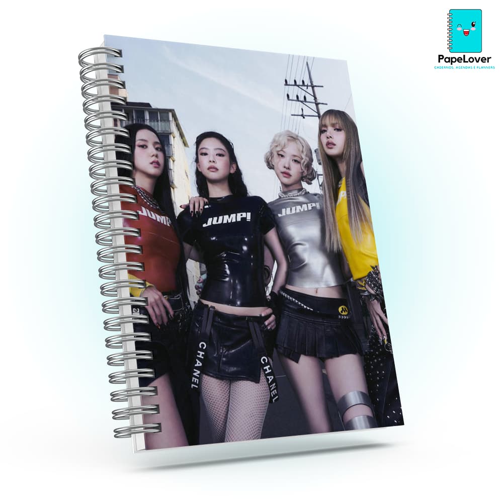 Caderno BLACKPINK com brinde especial - Capa dura, impressão HD.