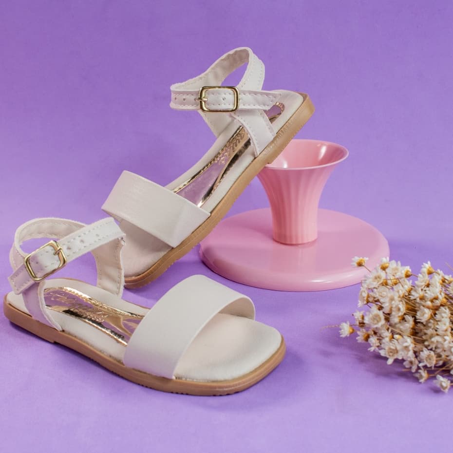 Sandália Infantil Menina Básica Casual Confortável Delicada Original Passeio Promoção 20 ao 34