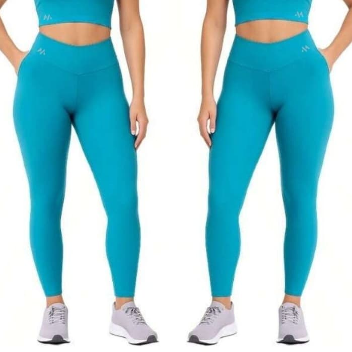 Kit C/2 Leggings Blackout Moda fitness Zero Transparência
