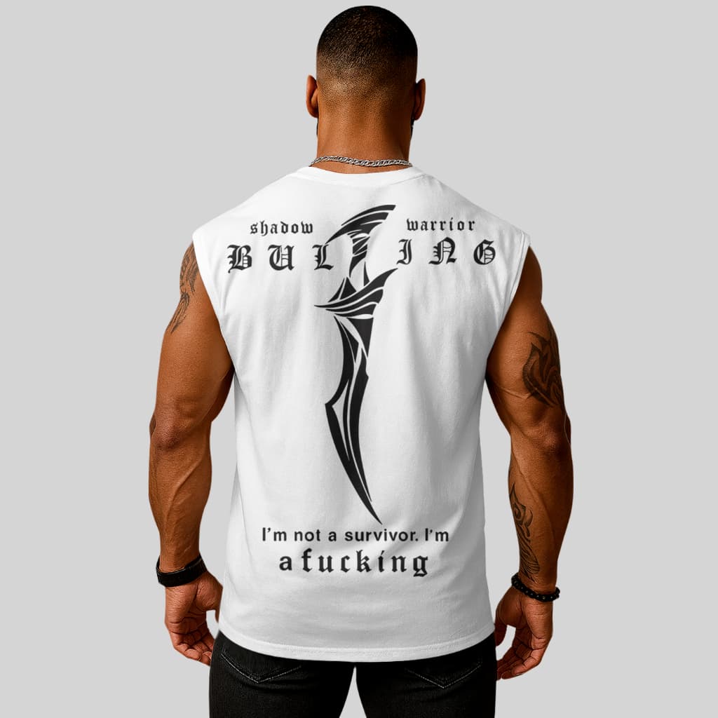 Regata Oversized Shadow Warrior Bulking Força Stilo Treino Academia StreetWear