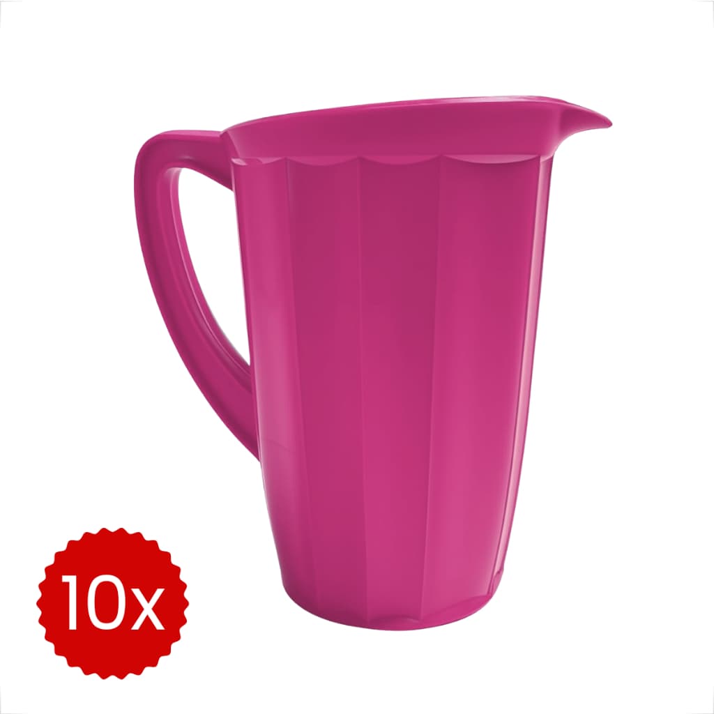 Jarra de Plastico Kit 10 Unidades Jarras de Suco Bebidas Capacidade 1,7L