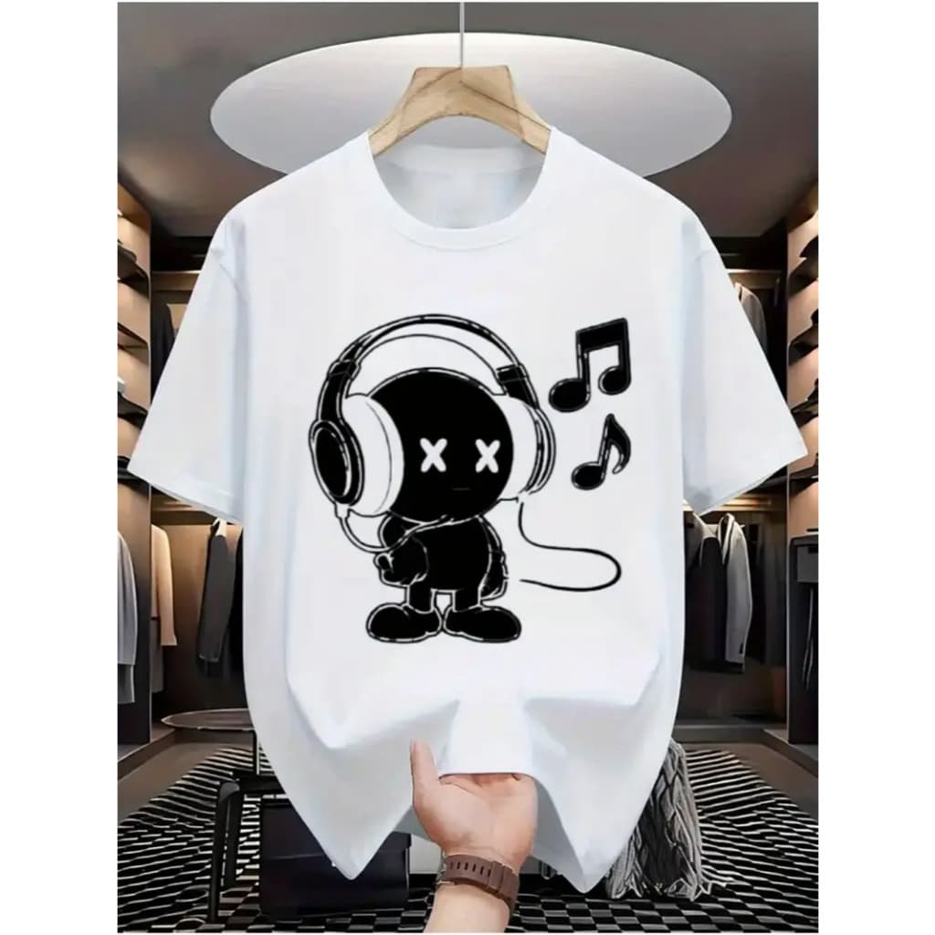 Camiseta T-shirt Moderna 100% Algodão Estampas Elegantes Aparência Bonita Material Macio Confortável