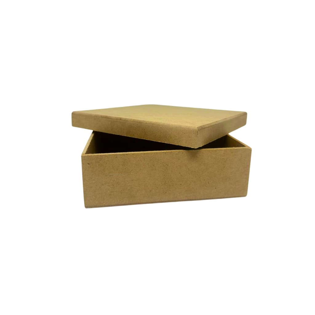 Caixinha MDF 15x15x5 MDF CRU - Tampa de Sapato - Envio Imediato