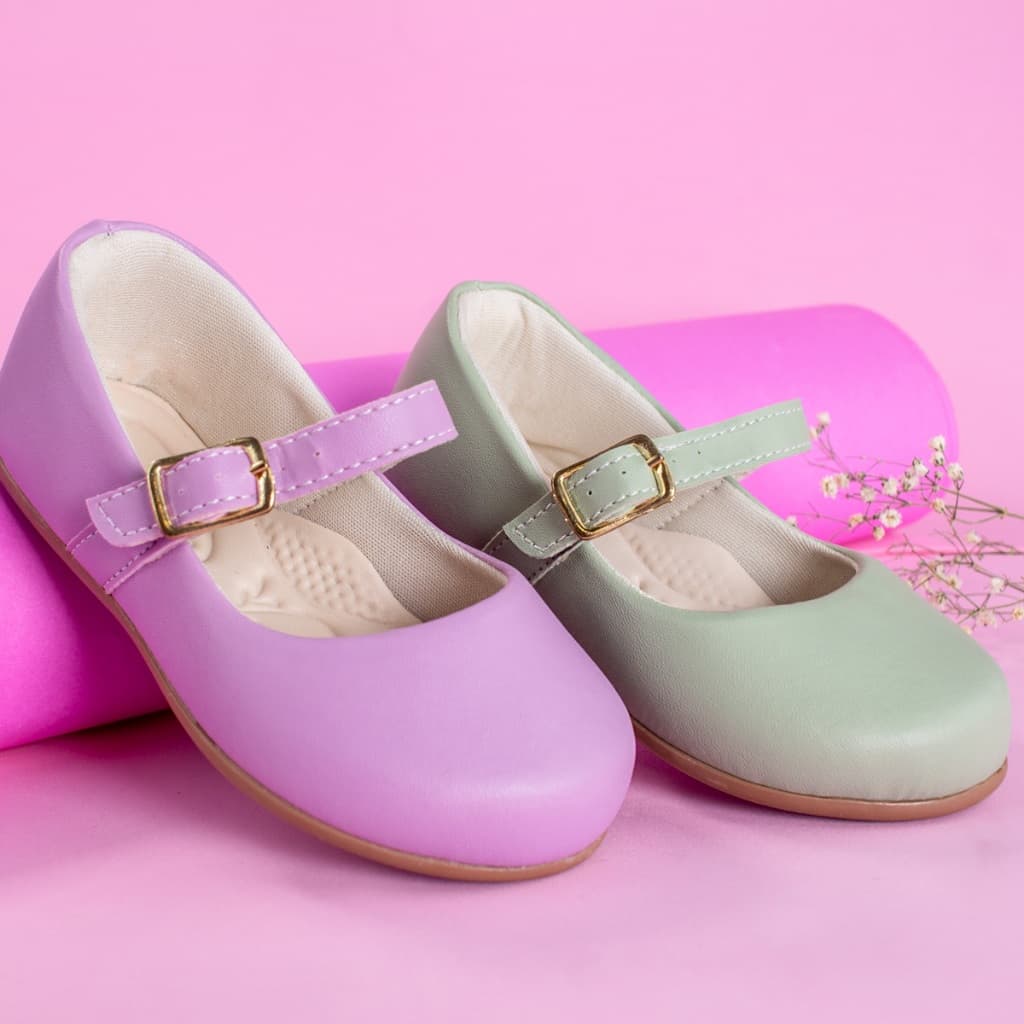 Sapatilha Infantil Menina Básica Fosco Confortável Moda Delicada Casual Passeio Promoção Boneca