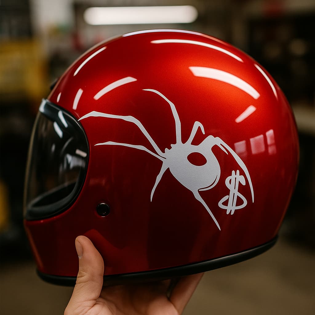 ADESIVO PARA MOTOS E CARROS ARANHA - ORIGINAL - CAPACETES MASCULINO CAPACETES FEMININO, TANQUE DE MOTO