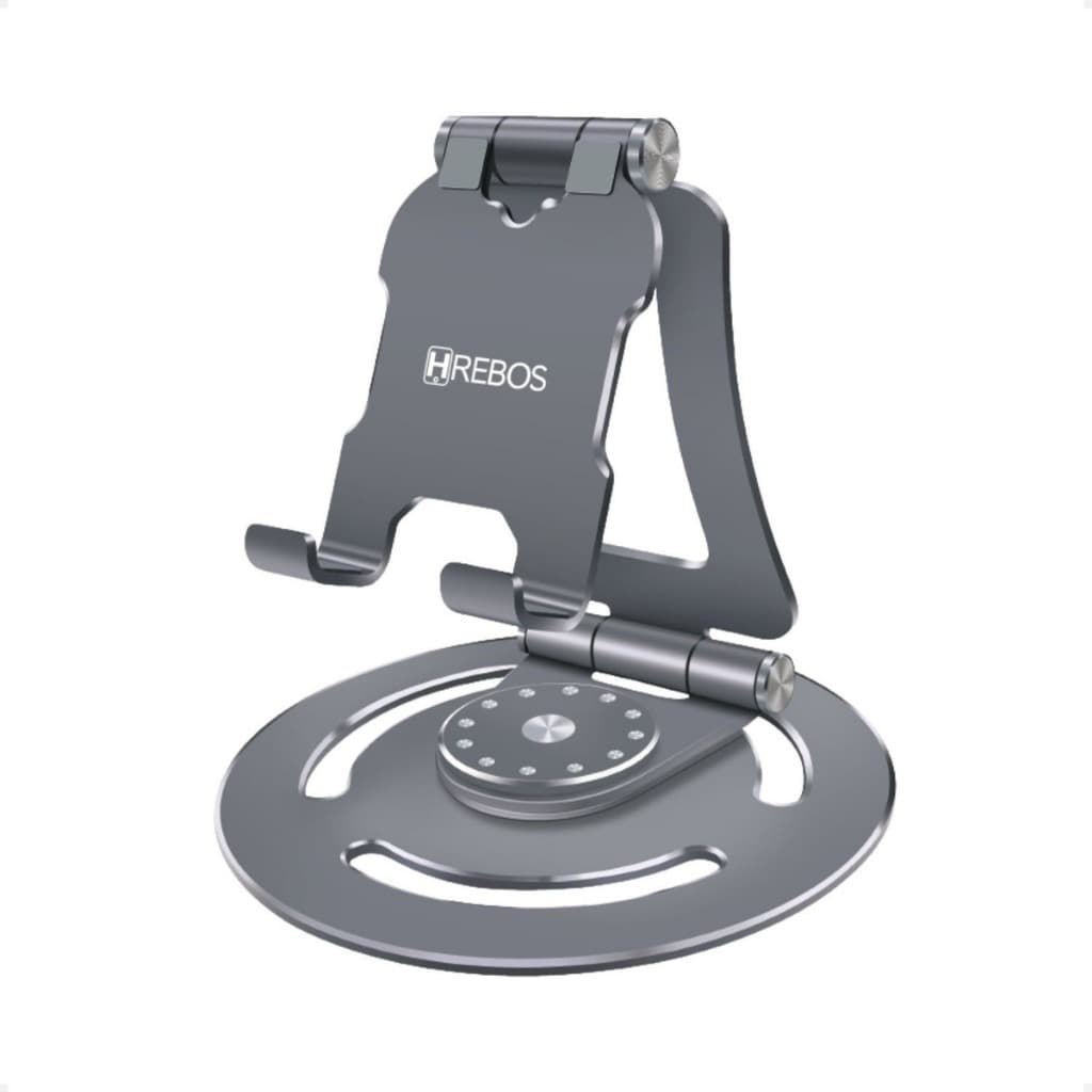 Suporte De Mesa Alúminio Celular E Tablet Ajustável 360º
