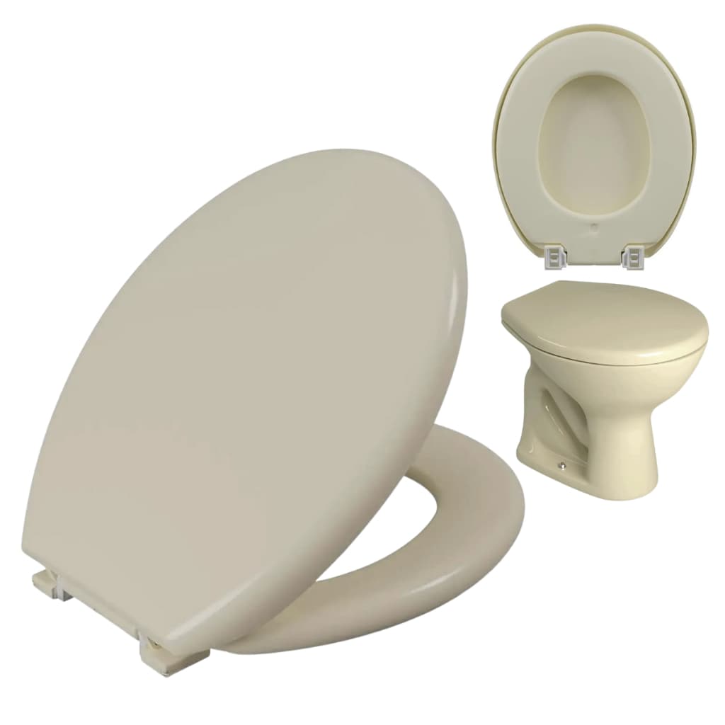 Assento De Banheiro Estofado Bege TPK/AS*BG8 Maior Conforto Higiene e Durabilidade