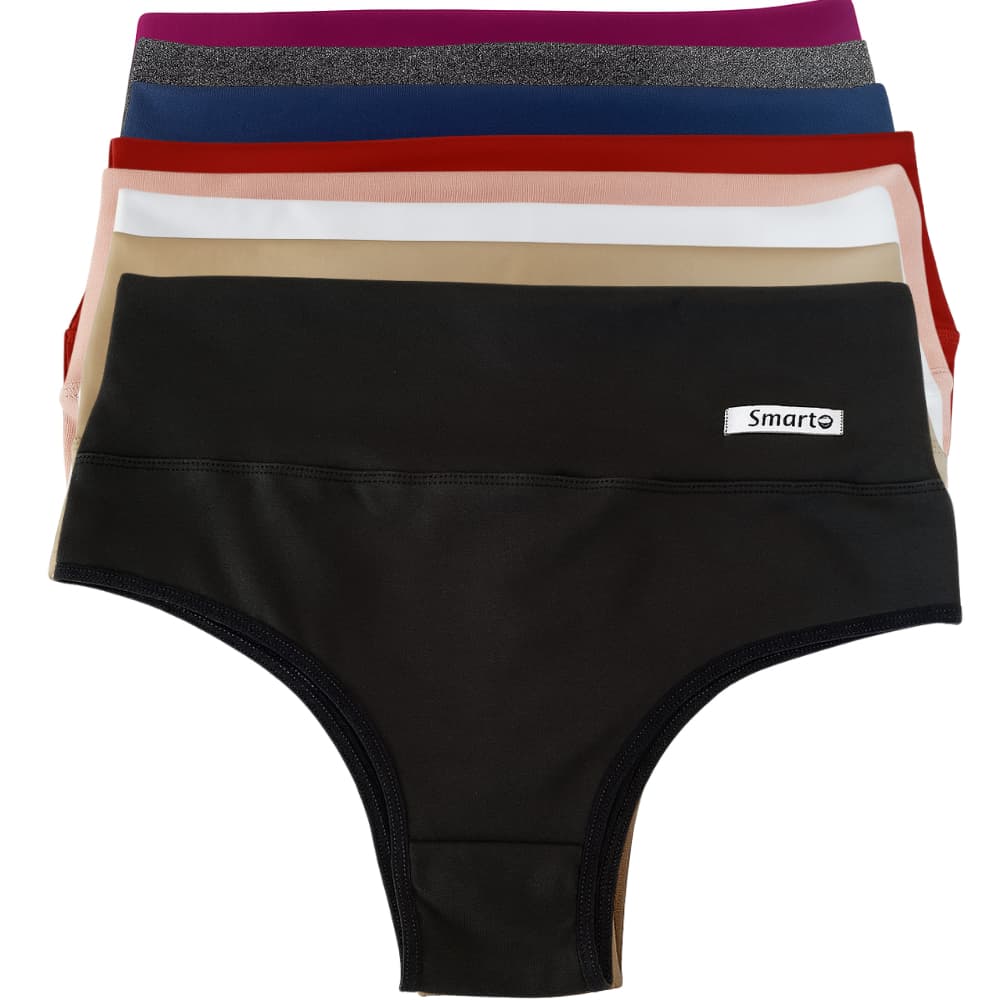 Kit Calcinha Cintura Alta Redutora Seca Barriga Modeladora Confortável Realça Cintura Disfarça Barriguinha
