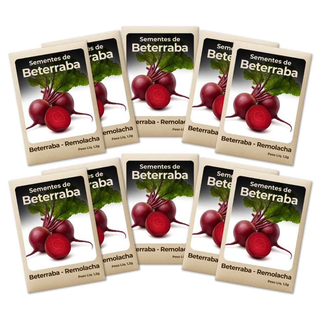 Semente de Beterraba Hortas Urbanas Crescimento Saudável Produção Constante Cultivo Simples Feltrin-Leve 10un