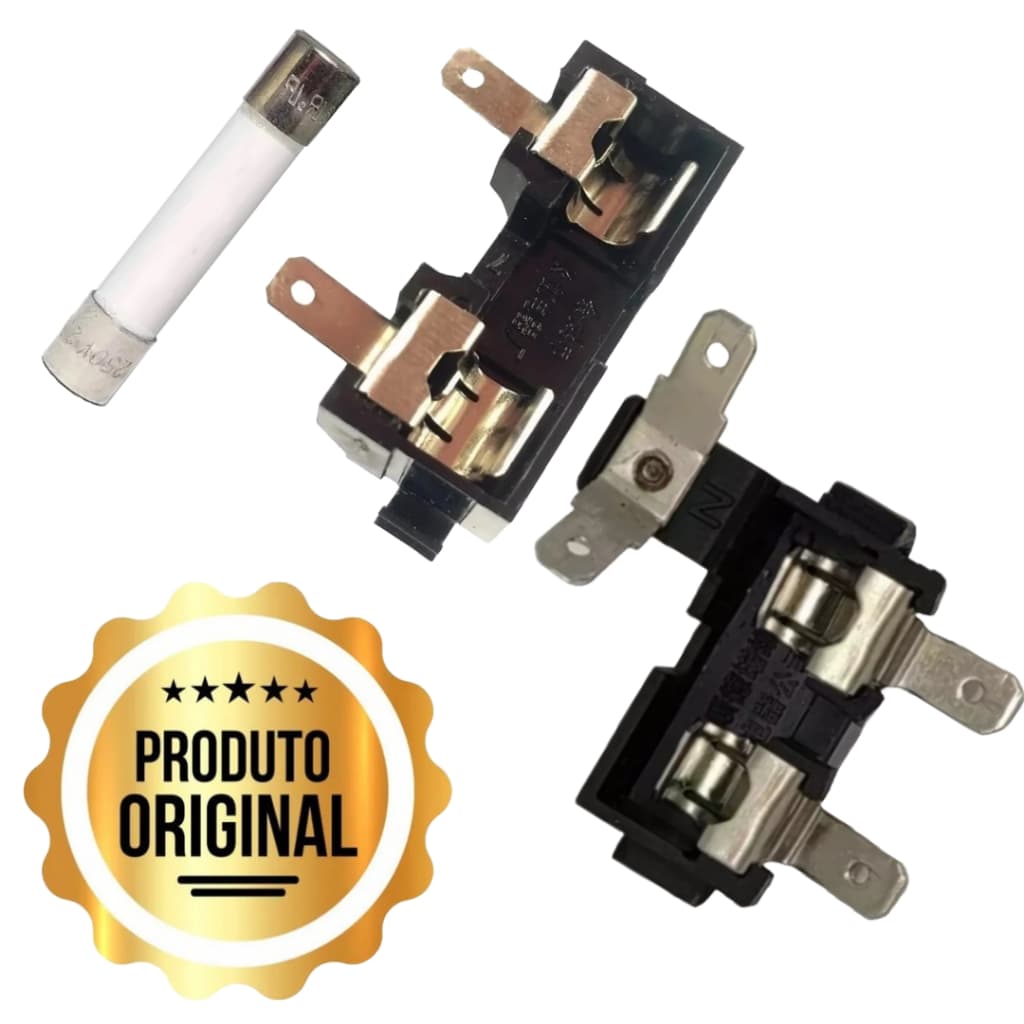 Porta Fusível + 2 Fusíveis Cerâmica Microondas Electrolux Original ESCOLHA MODELO