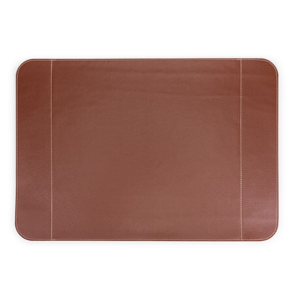 kit jogo americano em courino com costura lateral mesa posta