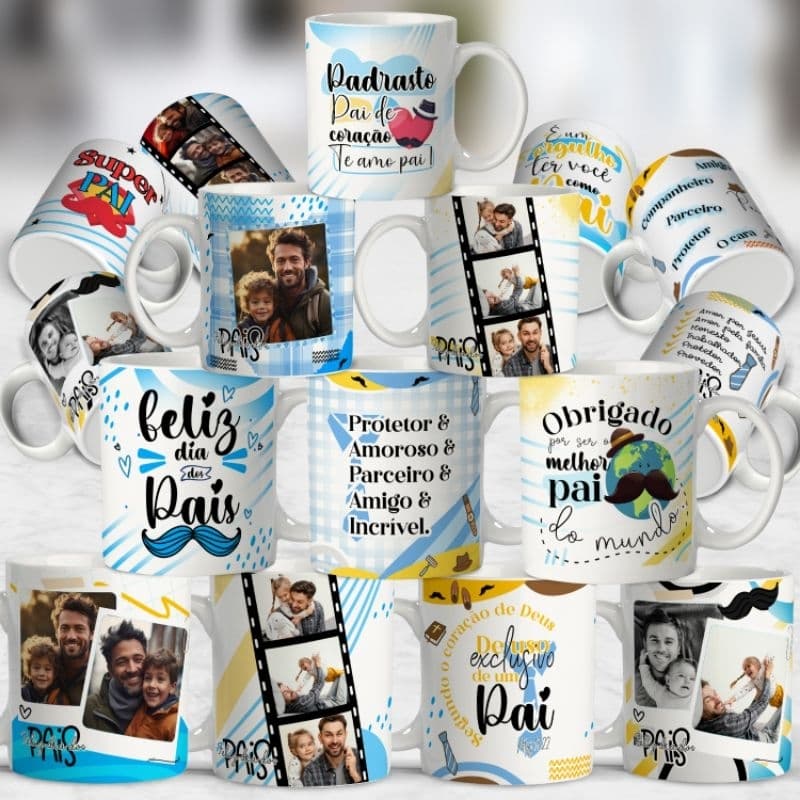 Caneca Personalizada Dia dos Pais Vários Modelos **LEIA A DESCRIÇÃO**