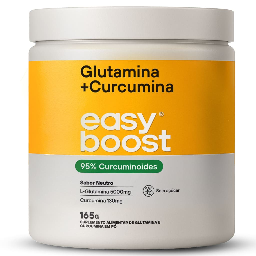Glutamina + Curcumina Easy Boost 95% Curcuminoides 165g