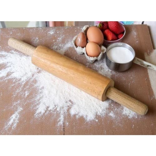Rolo para Abrir Massa Rolo de Pizza Rolo Culinário Rolo de Madeira Rolo Pizza Macarrão Pastel