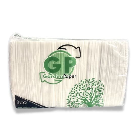 Papel Toalha Interfolha Luxo Branco 2 Dobras - C/1000 Unidades