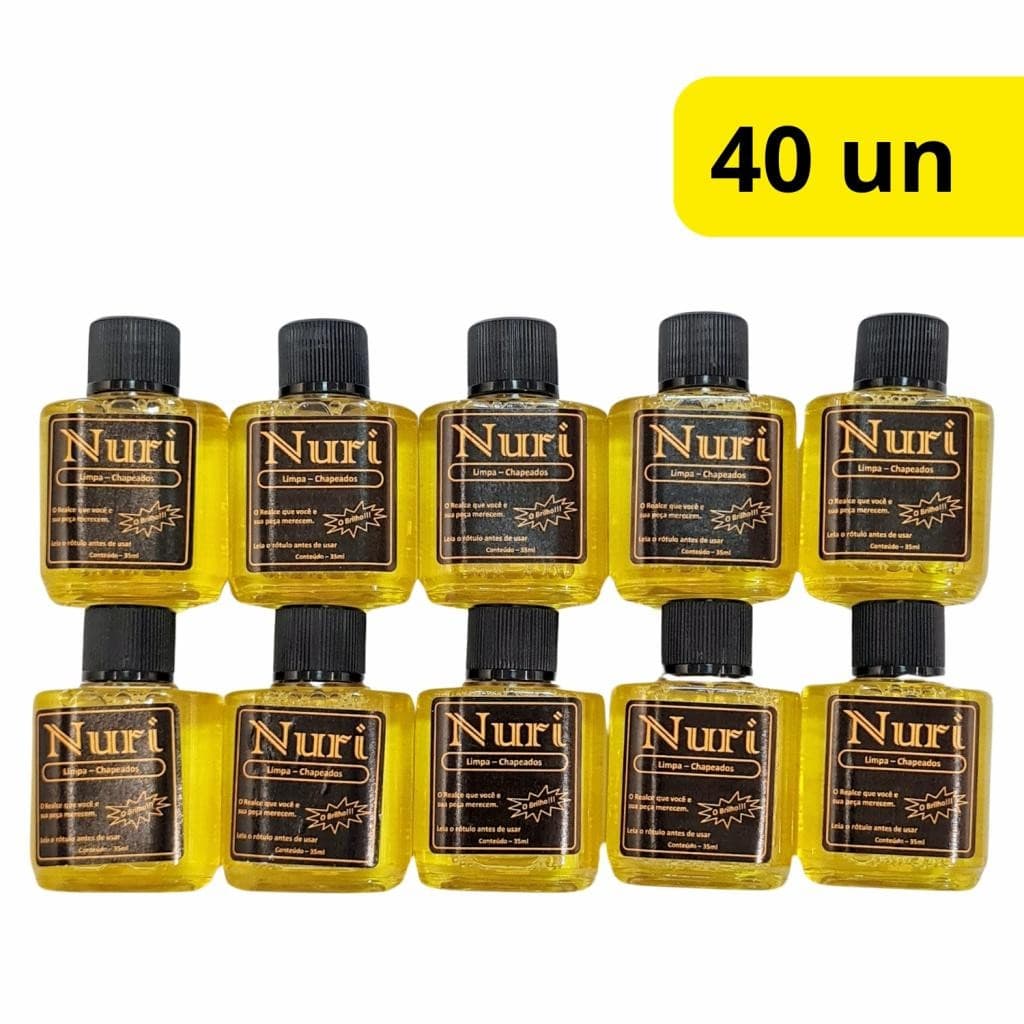 Kit 40 Limpa Folheado Nuri Ideal Para Joalheiro Lojista ou Revenda - 40 peças