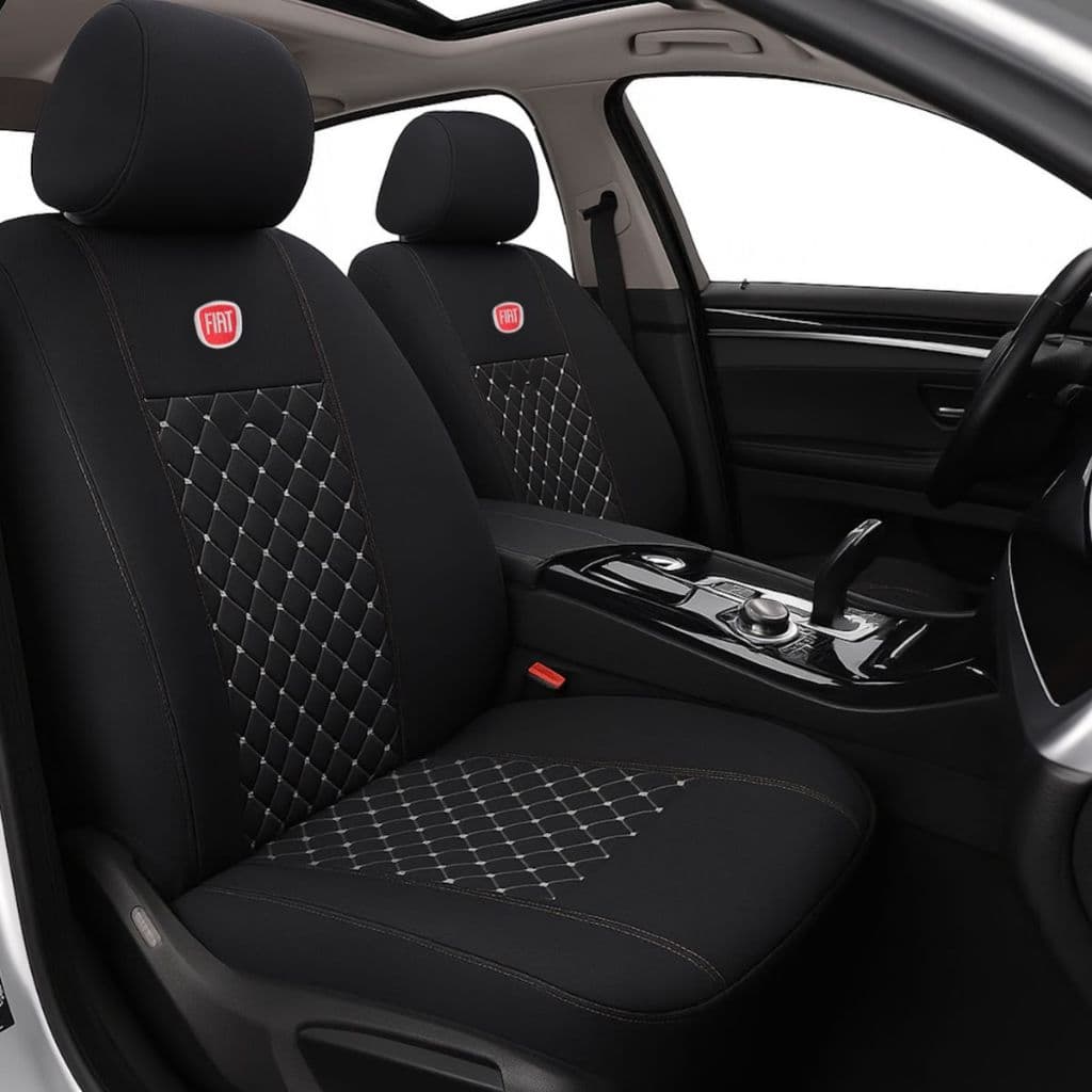 CAPA DE BANCO SUPER PRIME FIAT TECIDO AUTOMOTIVO COM BORDADO - PERFEITA PARA O VEÍCULO