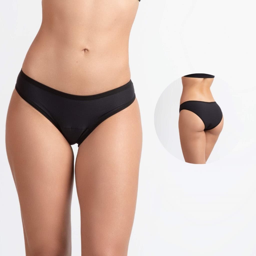 KIT com 2 Calcinha Menstrual Absorvente Reutilizável Lavável Fluxo Médio Incontinência Urinária(ESCAPE) Lucitex