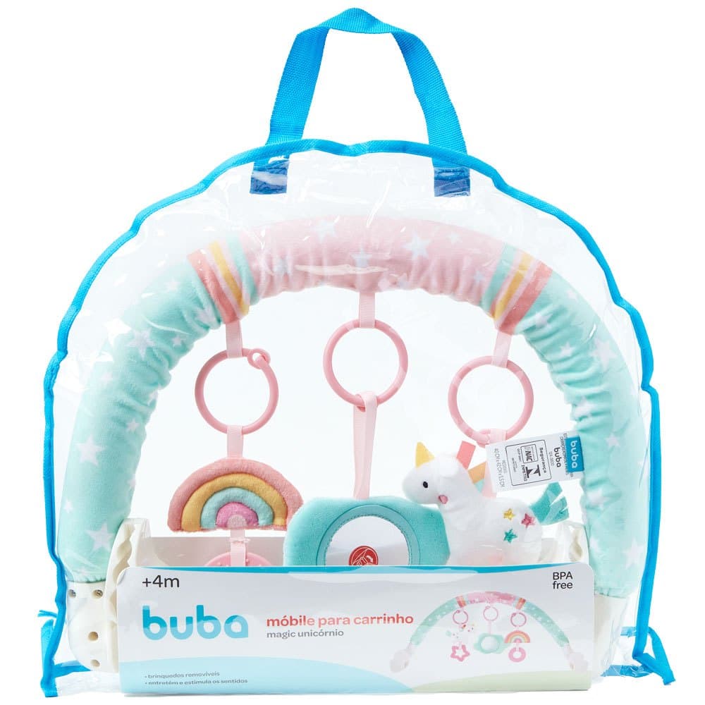 MÓBILE PARA CARRINHO BEBÊ MAGIC UNICÓRNIO BUBA