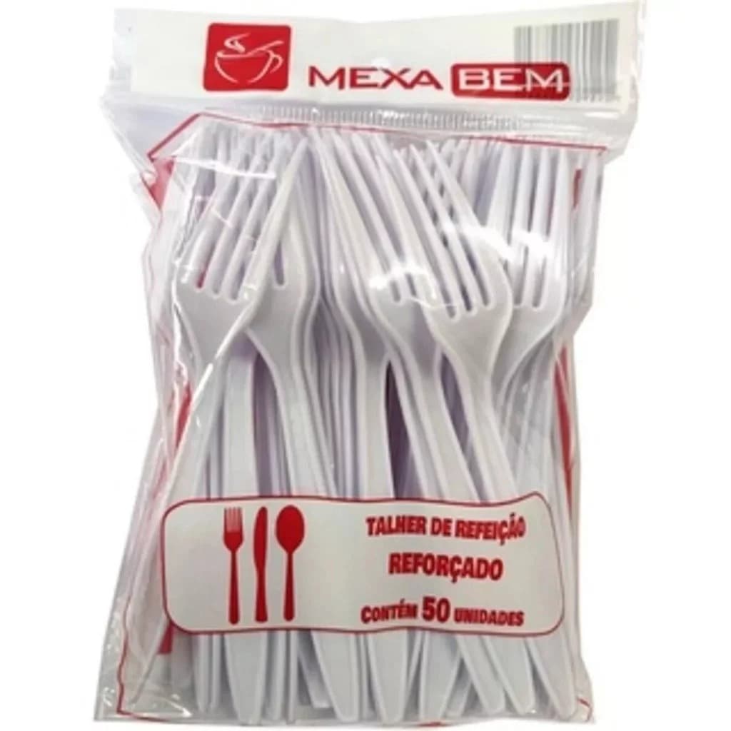 Garfo E Faca Branco,  Para Delivery 300 Pares - Reforçado
