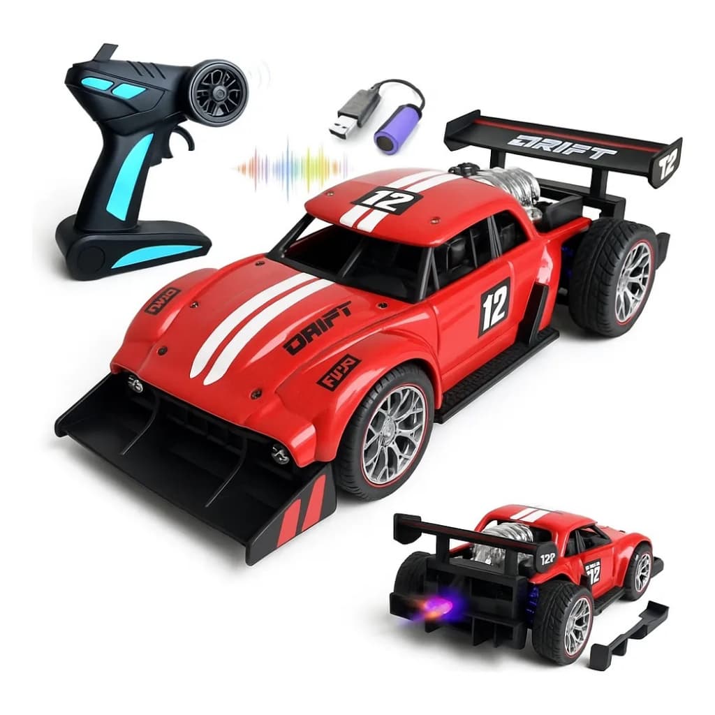 Carrinho Controle Remoto Drift De Ferro Spray Fumaça Speed Metal Super Motor Carrinho Pickup Controle Remoto