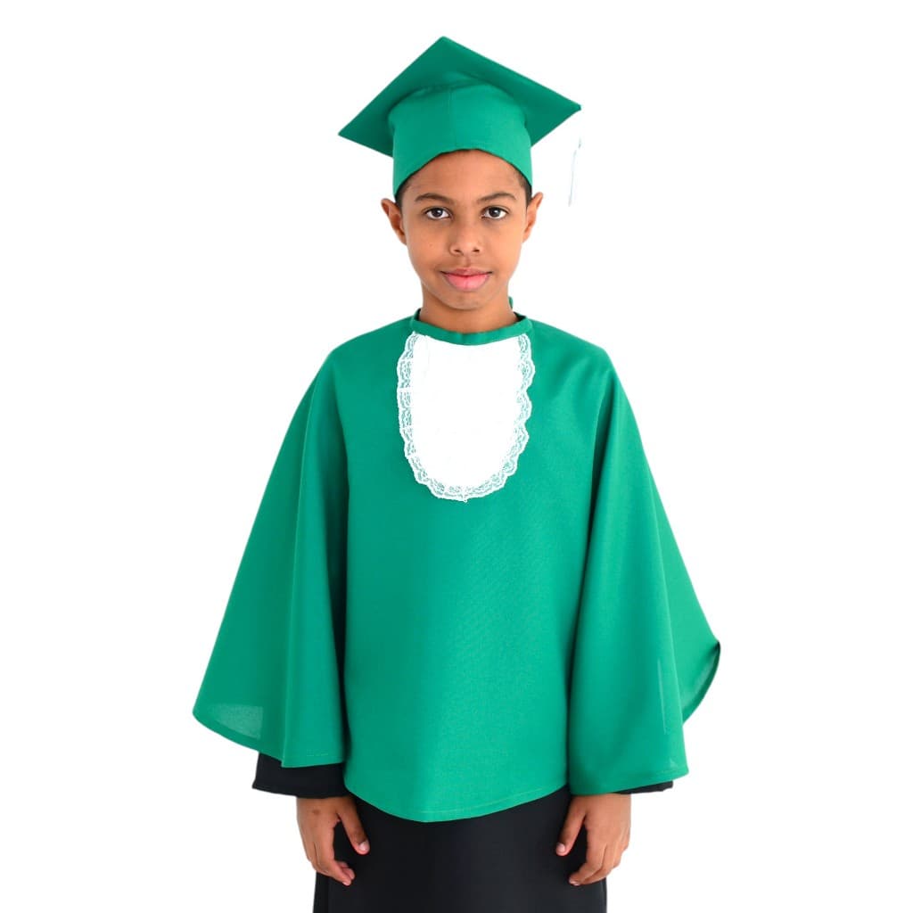 Roupa Meia Beca Infantil – Formatura Escolar, Pré-Escolar E ABC – Com Capelo