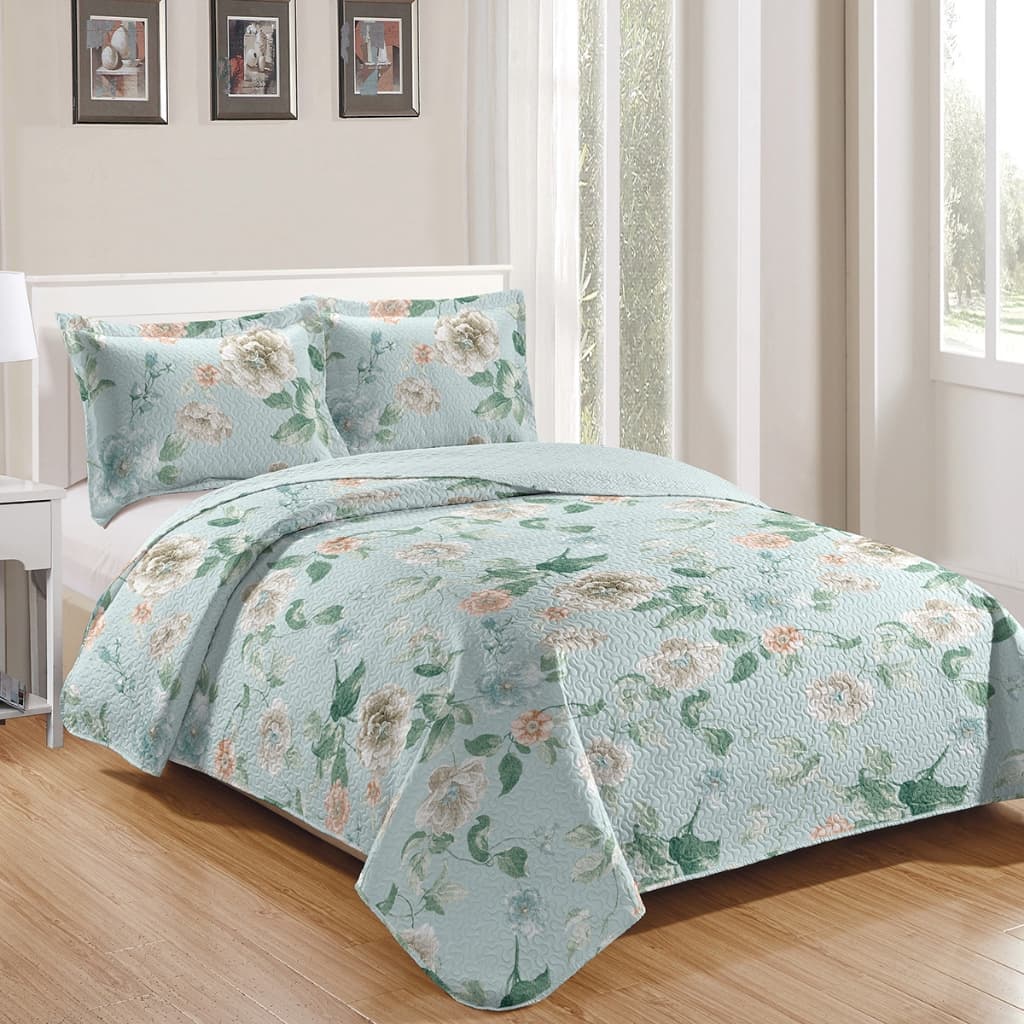 Jogo de Cama King Colcha Dupla Face + 02 Porta Travesseiro Toque Macio 280cm x 260cm Envio Imediato
