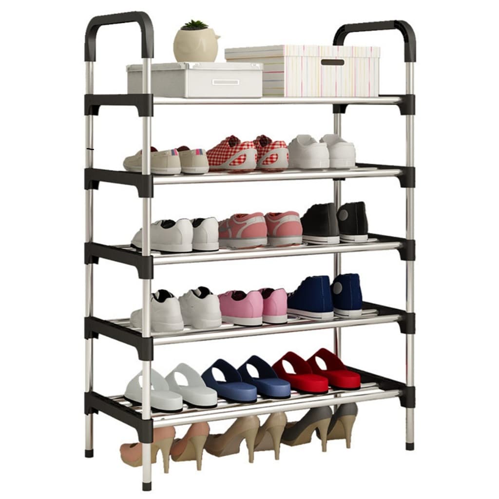 Sapateira Organizadora 5 Andares Para Calçados Aco Inoxidável 10 Pares de Sapatos Resistente