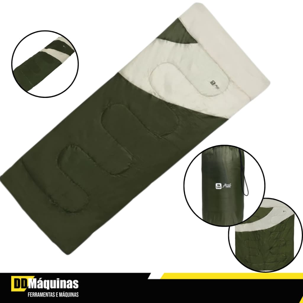 Saco de Dormir Free Para Camping Verde - Bel