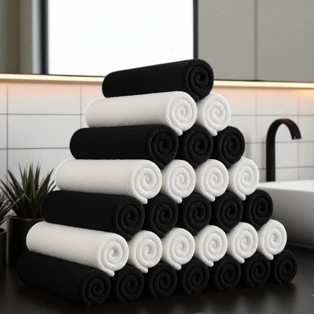Kit Toalhas Para Salão Rosto Manicure/Barbeiro 40x70cm Grossas Trip Premium