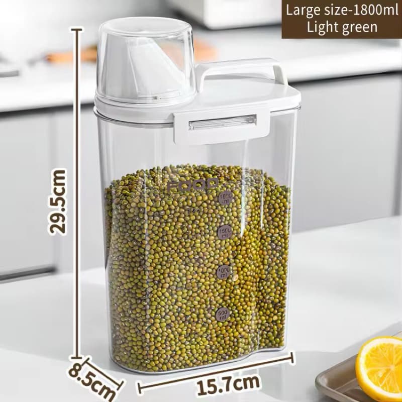 🧂 Pote Hermético Multiuso com Copo Medidor – 2300ml