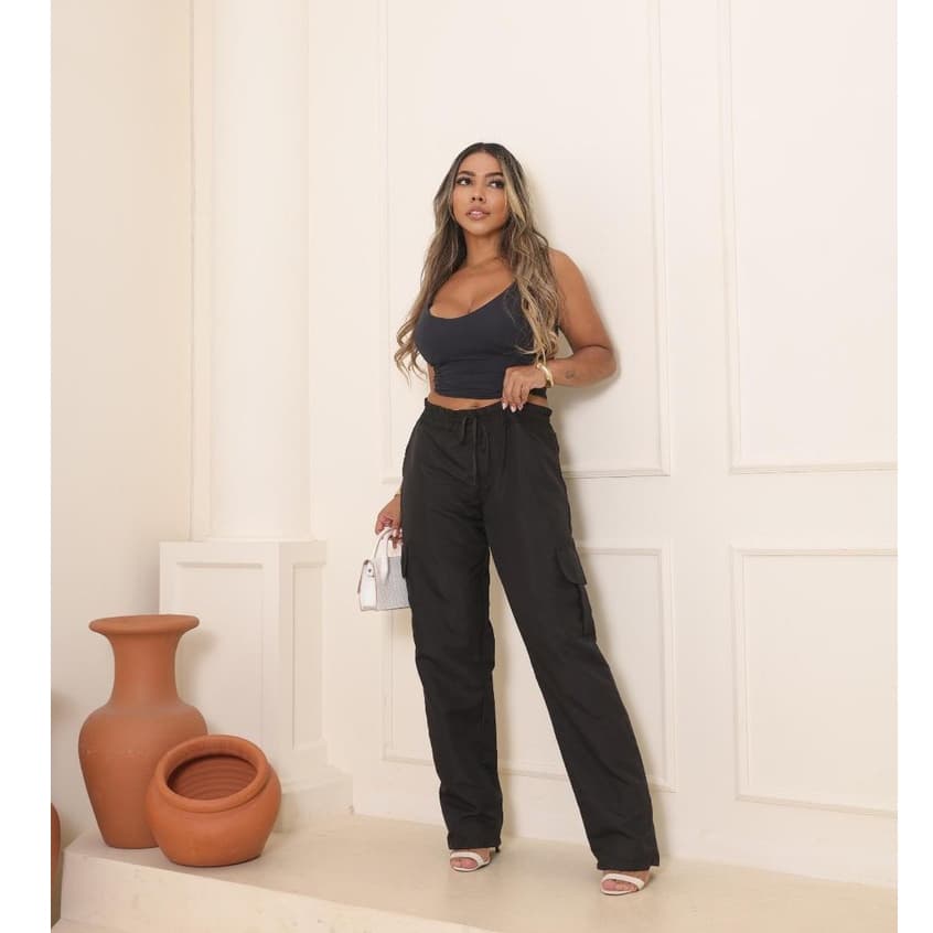 CALÇA CARGO TACTEL SOCIAL E CASUAL, BOLSOS ESTRATÉGICOS E AJUSTE PERSONALIZÁVEL