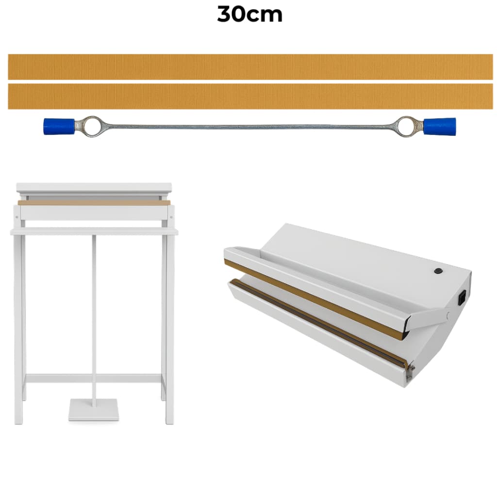 Resistência + Teflon 30cm Seladora Automática Reposição Profissional Uso Industrial 13mmx1,3cm