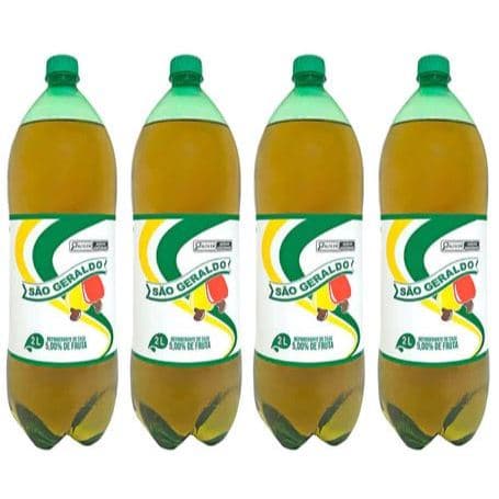 Kit de até 4 unid Refrigerante de caju São Geraldo Cajuína 2 Litros