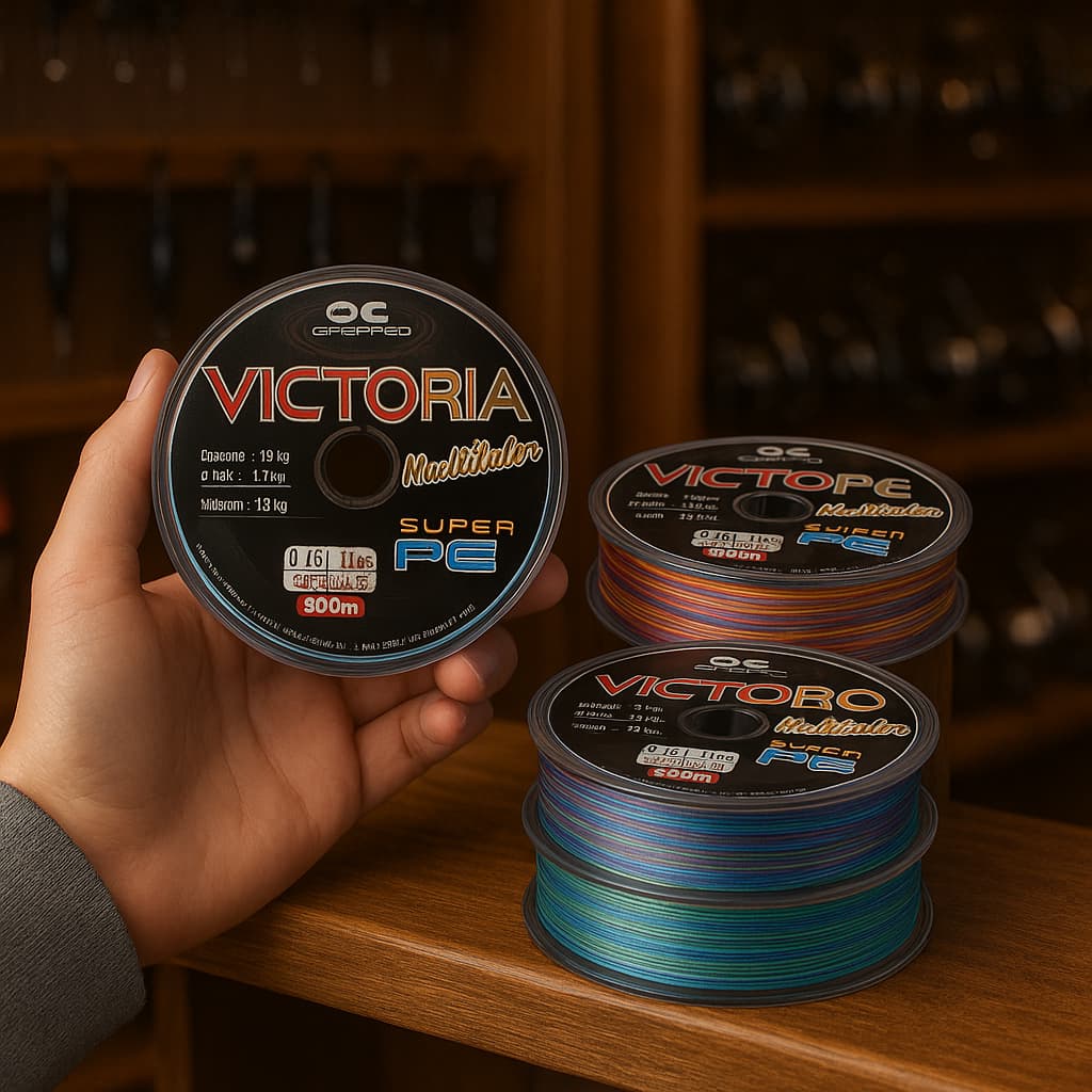 Linha 8x Super PE 100% FIBER de Pesca Multicolor Victtori Maruri  Para Carretilha e Molinete