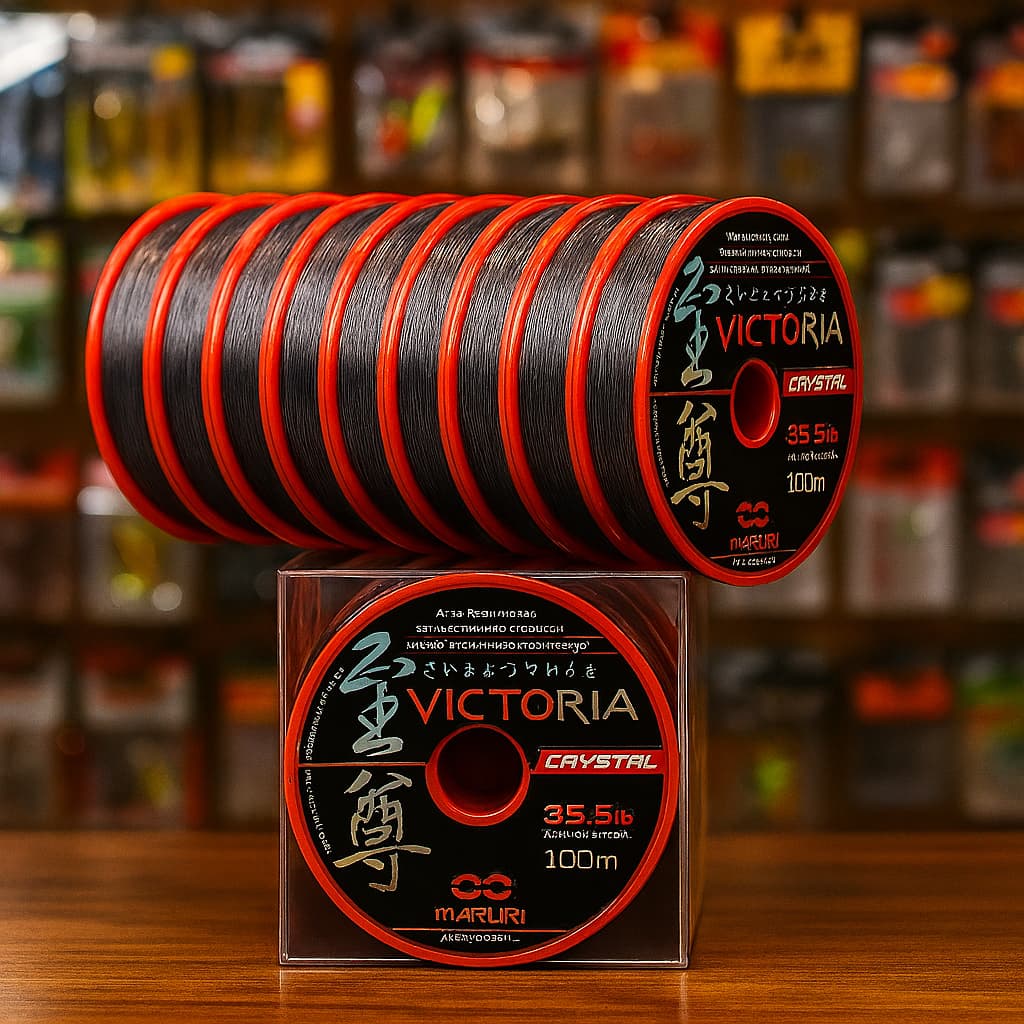 Linha Monofilamento Victoria Crystal Maruri Para Pesca Molinete Carretilha Resistência a Abrasão