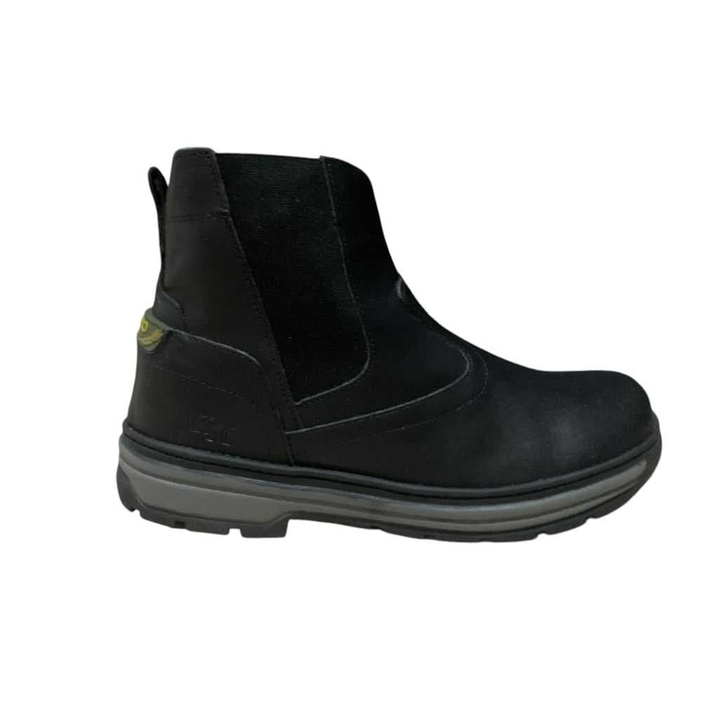 Botina da Moda Masculina Confortável Costurada Blaqueada Antiderrapante Solado Borracha Trabalho