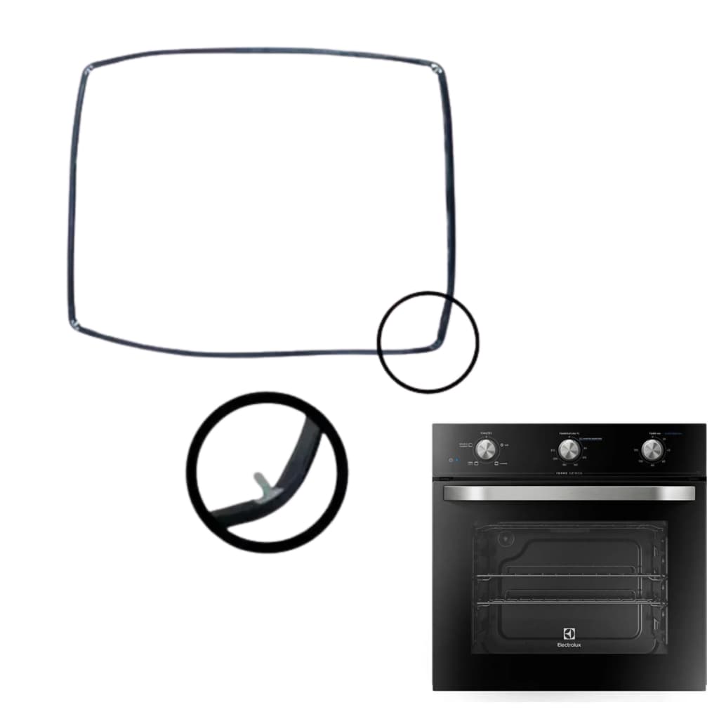 Gaxeta Para Forno Eletrico Electrolux 42x33cm Borracha Térmica