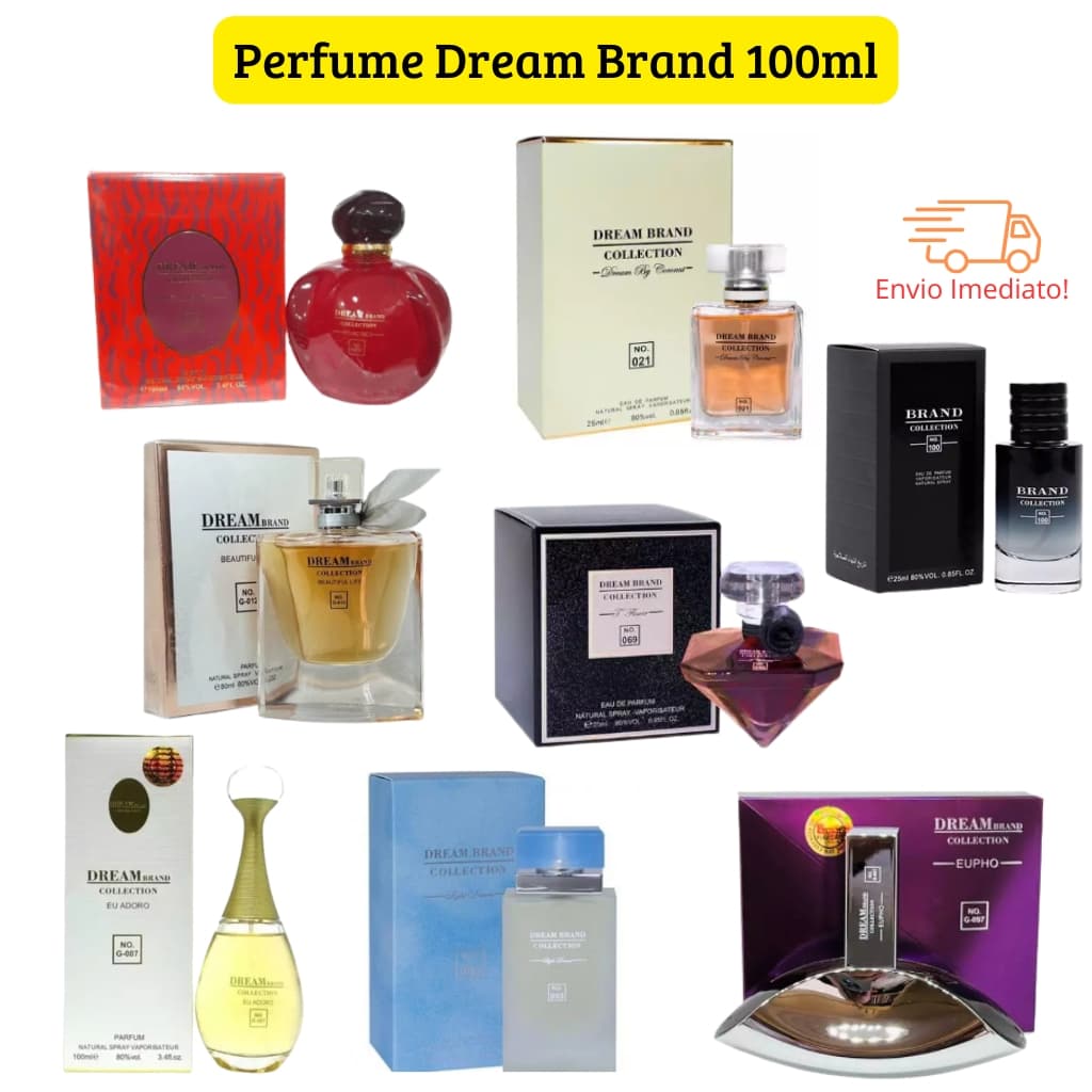 "Perfume Dream Brand Collection Feminino e Masculino - 80ml e 100ml | Fragrância Importada.