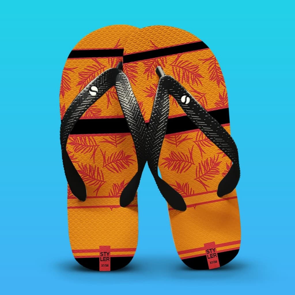 Chinelo Masculino Estampado – Chinelo Masculino PÉ GRANDE Estampado SUNSET TROPICAL 45/46 47/48