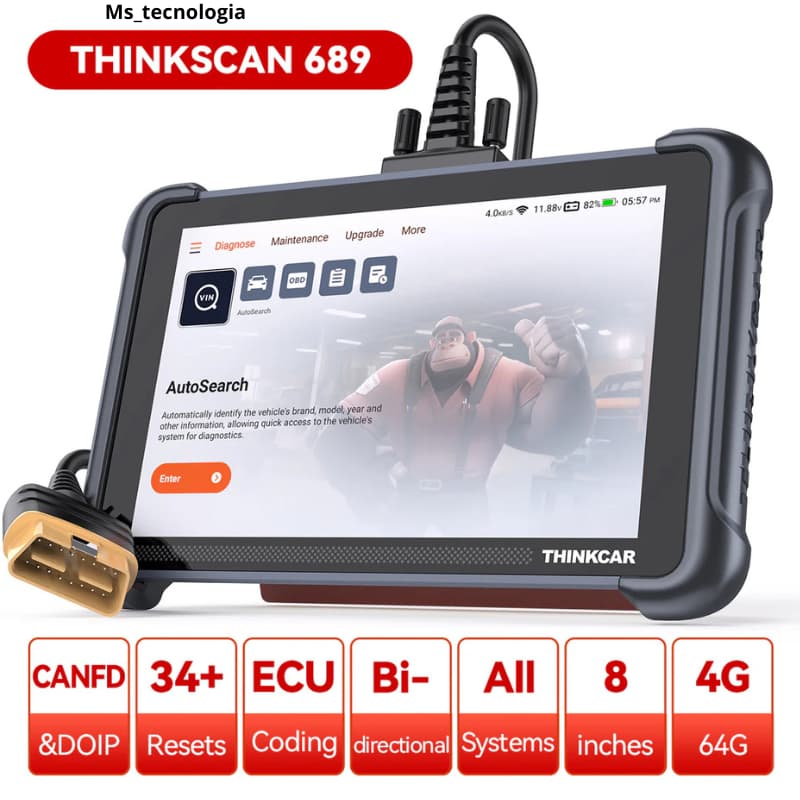 Scanner Automotivo  Thinkcar 689  Atualização gratuita vitalícia