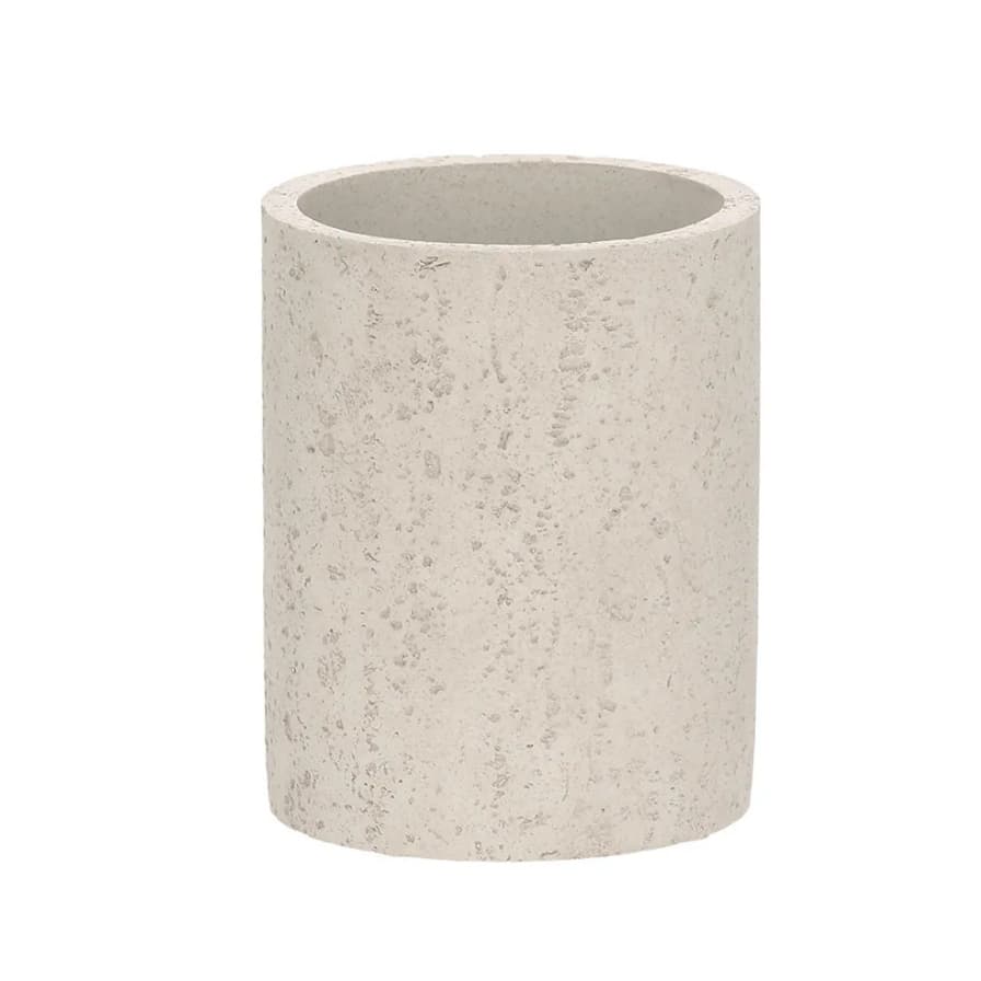 Vaso/Copo Multiuso Em Poliresina  Mart - Off White e Rosê